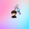 Двойной акриловый брелок BTS Аниме Мультяшный и ARMY Bomb, Мультяшная фигурка Bangtan Boys + Брелок-подвеска Lightstick, Подвеска на сумку для фанатов Kpop ARMY