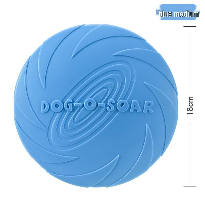 DOG-O-SOAR Bite-Resistant Floating Silicone Dog Frisbee Toy