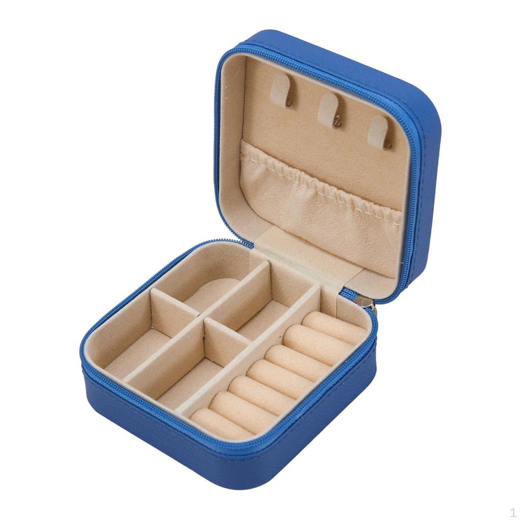 Jewelry Box Organizer Mini Showcase Storage Case for Rings