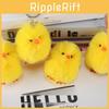 Adorable Yellow Duck Plush Keychain Cute Cartoon Stuffed Animal Toy For Kids