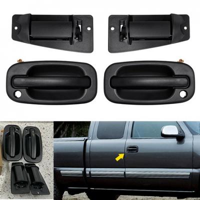Комплект из 4 черных наружных ручек дверей Для пикапа Chevy GMC с удлиненной кабиной 1999-2006