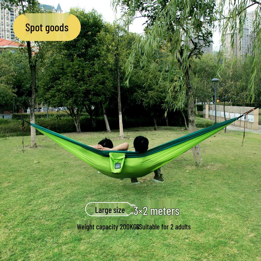 Adjustable Straps Nylon Hammock - High-End Single/Double Outdoor Use