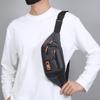 Large Capacity Men Chest Bag Waterproof Sports Walking Bag Zipper Mobile Waist Bag  Riding