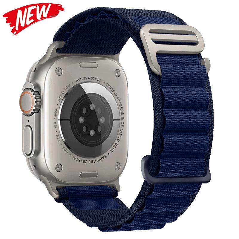 Альпийские ремешки для ремешков часов iWatch Серии 10 11 46мм 9 8 7 SE Ultra 2 3 49мм 44мм 45мм 40мм 41мм 42мм Браслет для часов