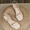 Korean Version Flat Bottom Women Sandals 2024 New Fashion Casual Simple All-match Anti-slip Comfortable Women Shoes Summertime