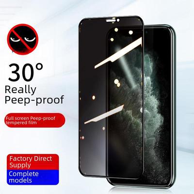 "Защитное стекло для экрана Apple iPhone 11-16, закаленное, с защитой конфиденциальности, полное покрытие для 13 Pro Max, 12, 14, 15."