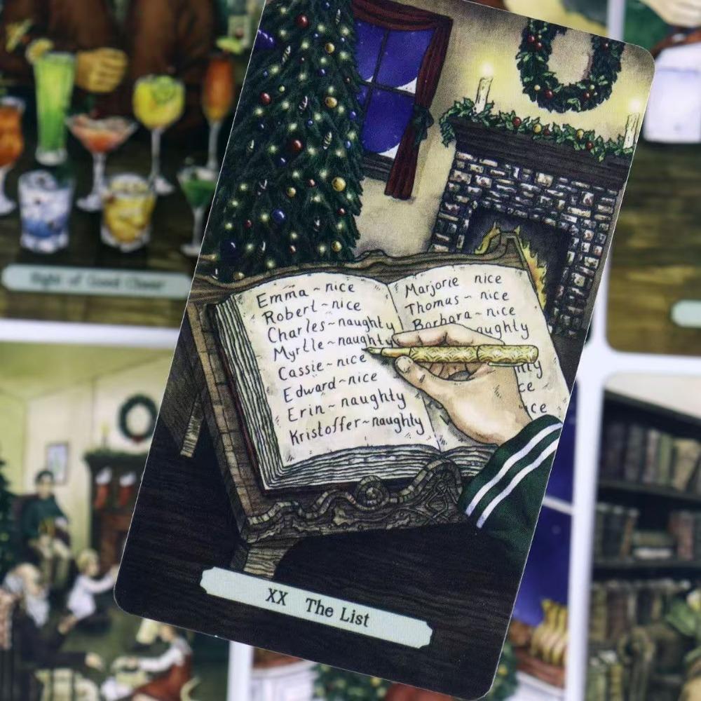 10,3*6 см Рождественское Таро 78 шт. Карт Надежда, Тепло и Таро Приветствие для самого чудесного времени года