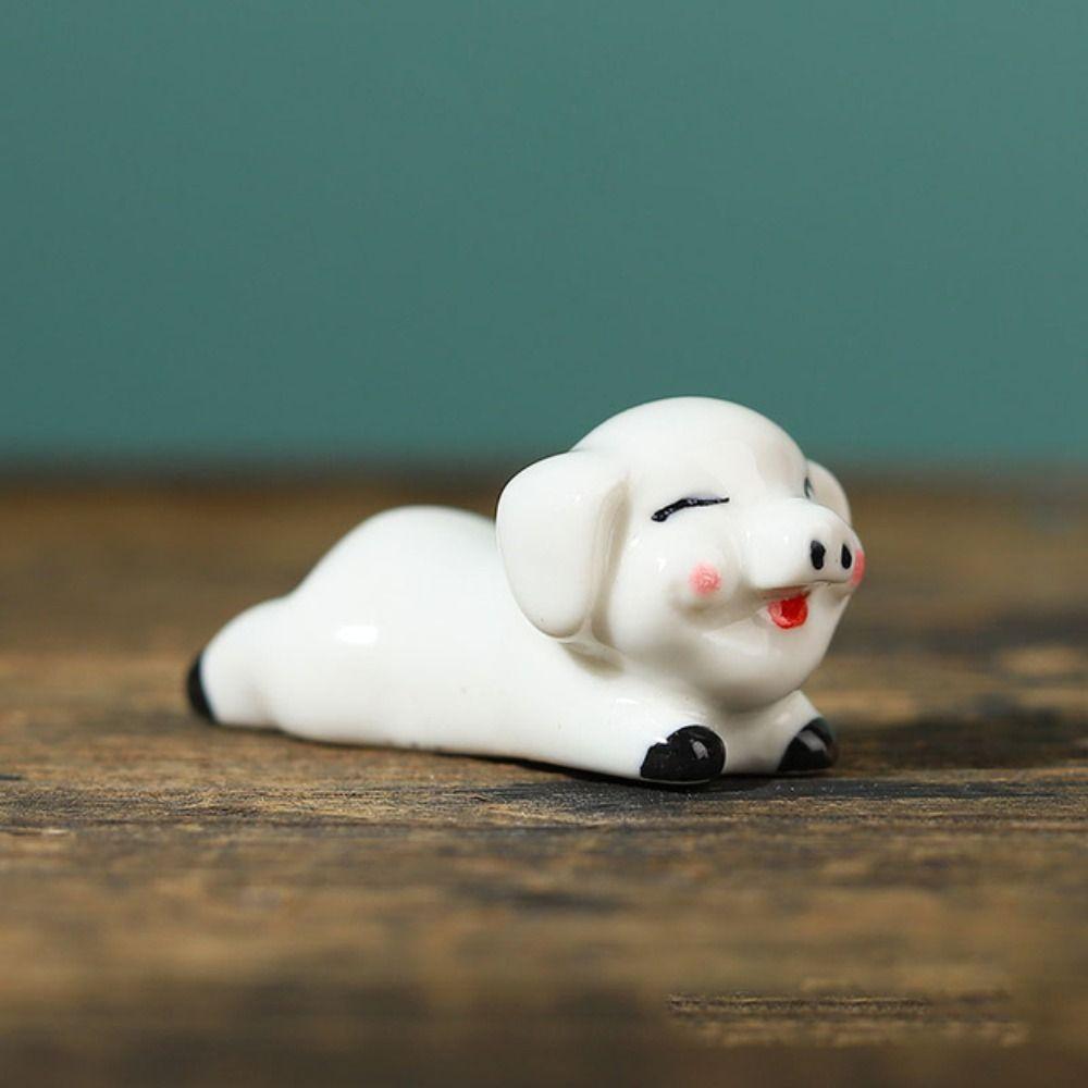 Multifunctional Mini Vegetables Animal Ceramic Desk Decoration Pen Rack Brush Pen Storage Rack Pen Pillow Rack Chopstick Holder