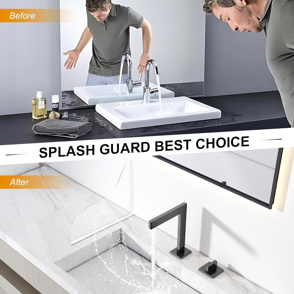 UIOCSSC Защита от брызг для душа, 2 шт. Силиконовые Защиты от брызг воды для ванны и душа, Самоклеящиеся Водонепроницаемые Защиты для душа, чтобы сохранить