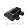 Соединительная коробка для ввода солнечного кабеля, подходит для 2AWG - 12AWG, черная, водонепроницаемая для автофургона