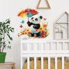 Акварельная краска Красная панда Зонтик Детская спальня Гостиная Украшение и декор дома Наклейки на стены