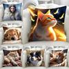 Car Living Room Sofa Cushion Cover Wildlife Pattern Luxury Home Decor Pillow Cover