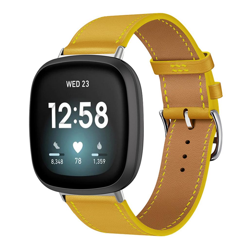 Кожаный ремешок для браслета для Fitbit Versa 4 3 2 1 Versa Lite Смарт-часы Ремешок для замены браслета для fitbit Sense/sense 2 Ремешок для часов