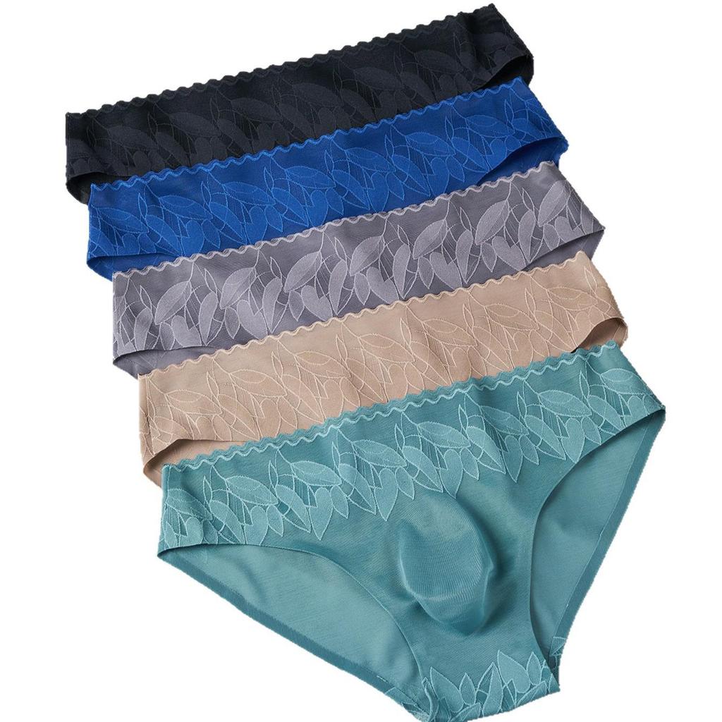 Мужские 3D кружевные трусы-слипы - Бесшовное эластичное нижнее белье с низкой посадкой