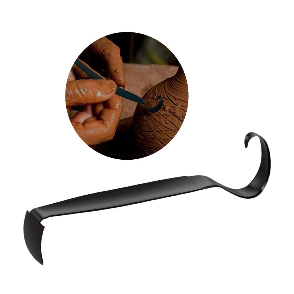 Керамический инструмент для обрезки глины, двухсторонний инструмент для обрезки керамики, простой в использовании заточенный инструмент для гончарного дела