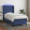 VidaXL Slat Bed Base with Mattress and LED, Upholstered Bed, Single Bed, Adult Bed for Interior Bedroom, 3138363