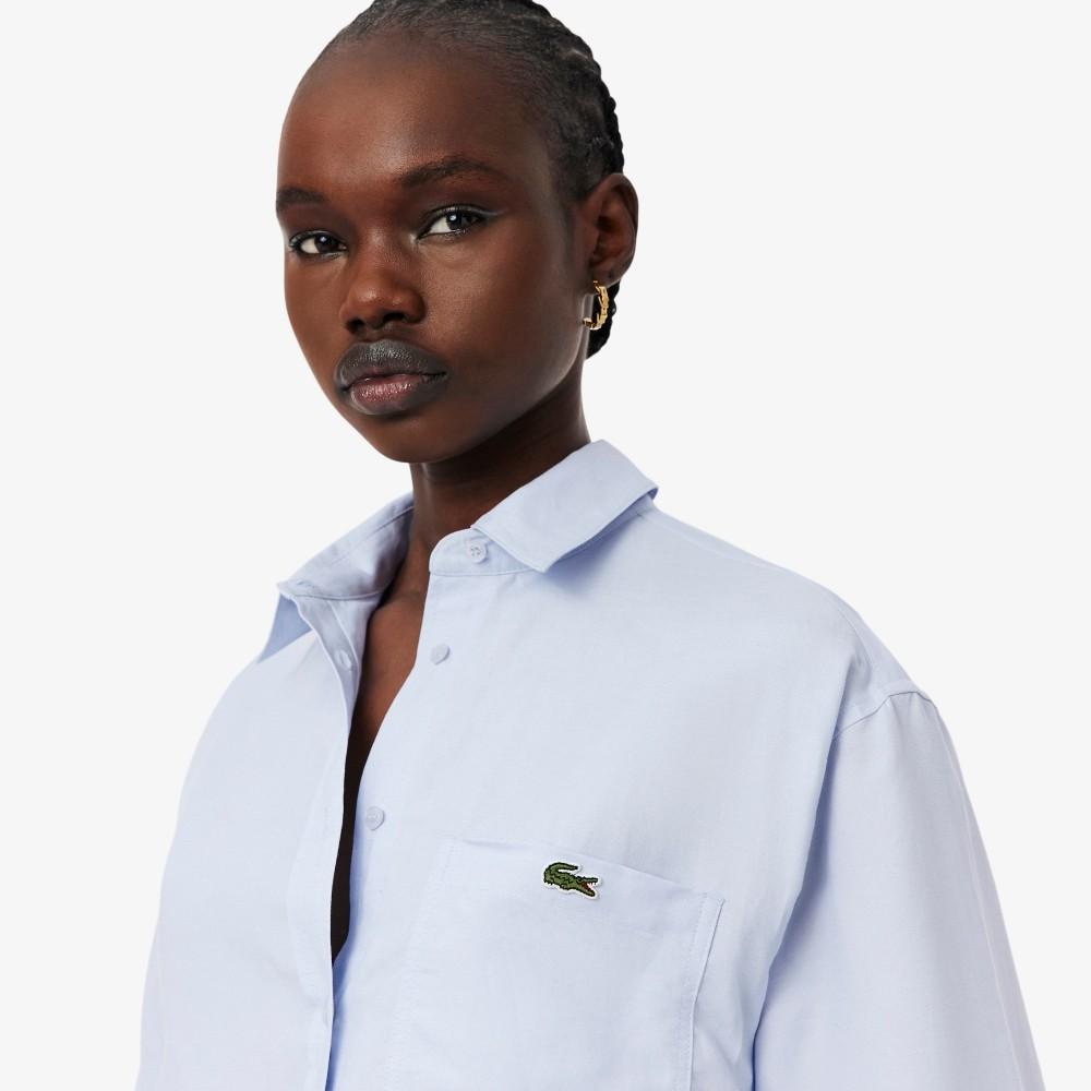 Lacoste Женская полосатая рубашка из смешанного льна CF1429-56GJ2G
