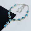 Украшения ручной работы из драгоценных камней с синей медью и бирюзой, ожерелье из стерлингового серебра 925 пробы, ожерелье из бирюзового серебра для жены, ожерелье унисекс, подарок для любви