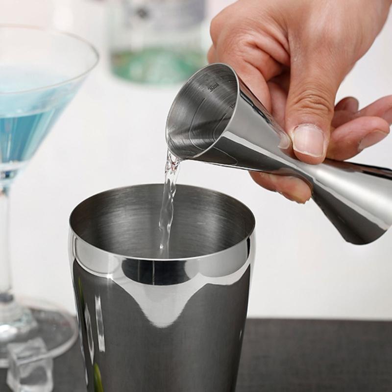 Measuring Cups Cocktail Jigger Cocktail Shaker Stainless Steel Liquid Mini Espresso Shot Glass Kitchen Bar Accessories