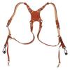 Camera Harness Strap Leather Double Shoulder Camera Strap Harness Accessories for Digital Camera SLR Camera X Type,