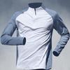Men's Quick-Dry Half-Zip Training Suit: Long-Sleeve Top and Trousers for Running and Fitness