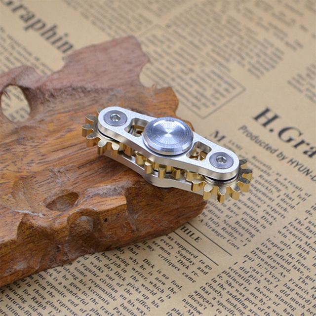 Спиннер для детей, металлические шестерни, гироскоп, снятие стресса, подарок для взрослых, серебристый, черный гироскоп для детских игрушек-антистресс