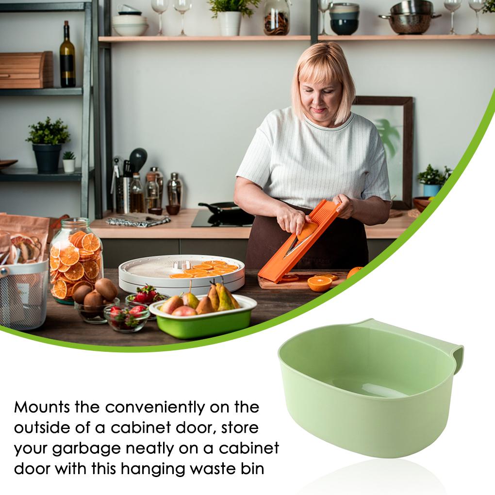 Пластиковый подвесной мусорный бак, многоразовый кухонный мусорный ящик, подвесной шкаф, дверца, полка для раковины, чистящий инструмент, контейнер