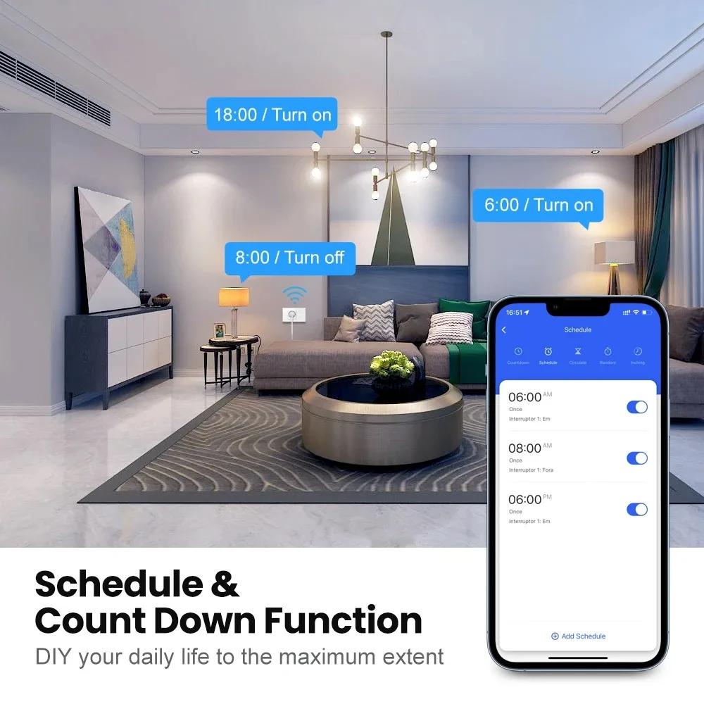 Melery Smart Tuya WiFi Dual UK Socket USB Type-C PD 20 Вт Сенсорное управление,Голосовое управлениеМониторинг электроэнергии, Alexa Google Home