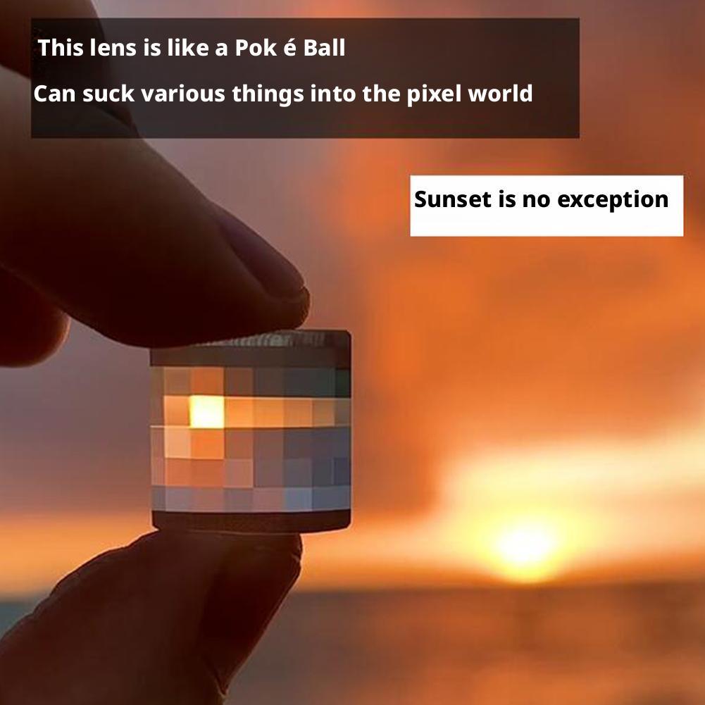 High-end Crystal Pixel Stone Landscape Photo Clock Filter Pixel Art Crafts Gift In Decoration N J5Y5