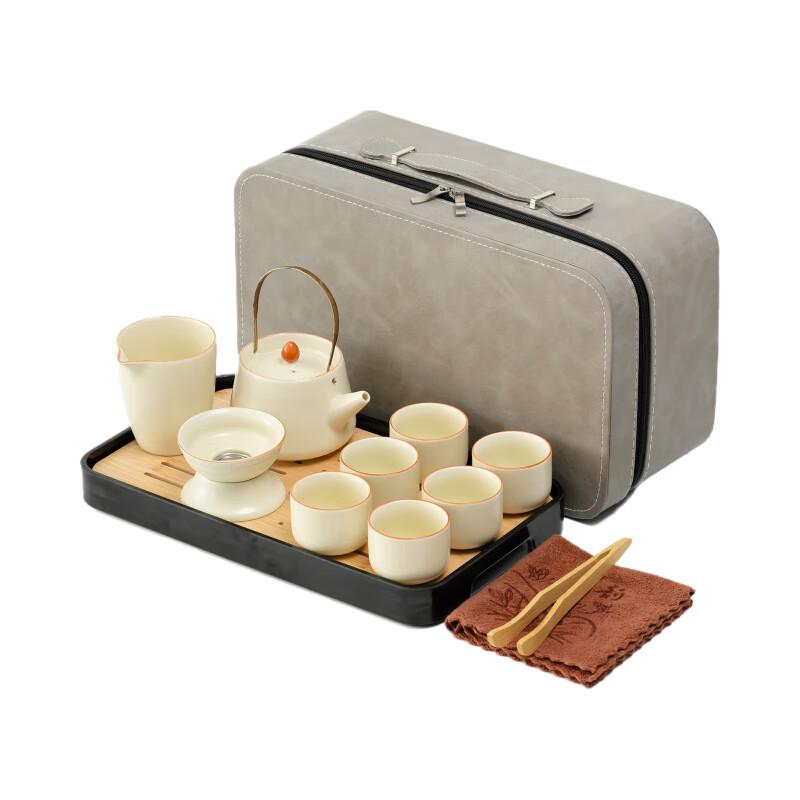 ZISIZ Portable Ru Kiln Tea Set