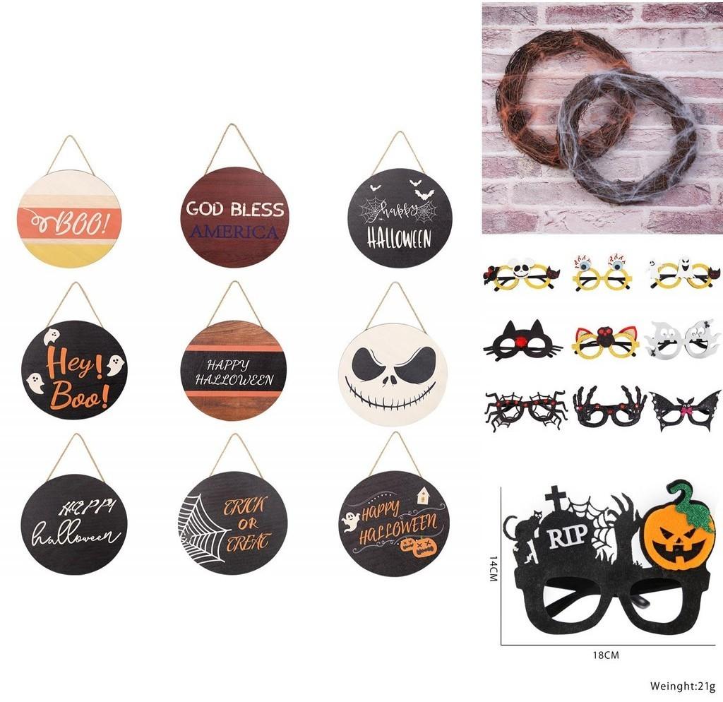 Хэллоуинские очки с несколькими глазными яблоками, пластиковая оправа в виде черепа, мультяшный стиль