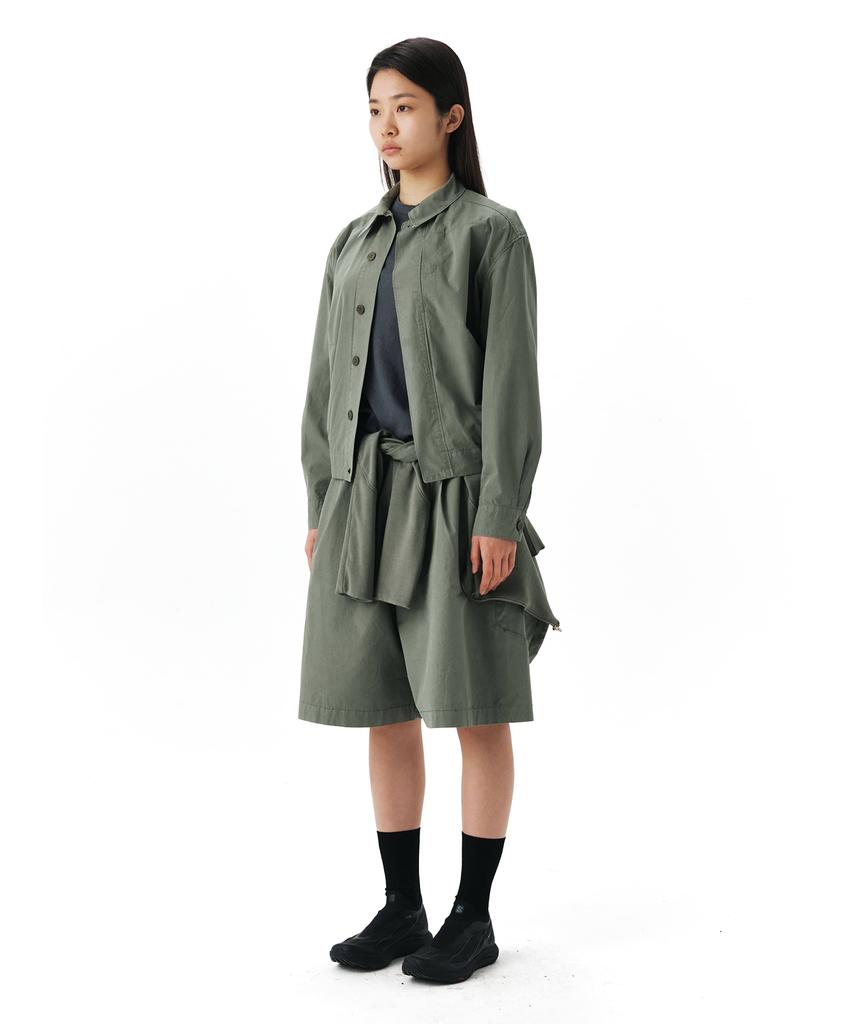 EE Cotton Cargo Half Pants Olive