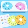 Kids Fraction Puzzle Math Manipulatives Elementary Students Fraction Learning Teaching Aid Educational Fraction Circles Toy