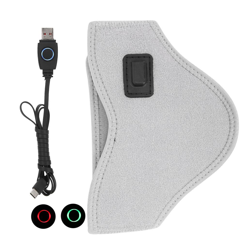 Heated Neck Wrap Relieve Neck Pain Heating Therapy Adjustable USB Heated Cervical CollarGray