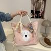 Милая мультяшная сумка-тоут большой вместимости для женщин 2025 года, летняя новая корейская версия, модный рюкзак, повседневная простая женская сумка
