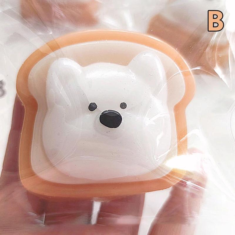 Kawaii Toast Squishy Squeeze Slow Rebound Игрушка для снятия стресса Моделирование десерта Игрушка для щипков Подарок на день рождения Игрушки для беспокойства