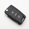 Compatible Shell for Volkswagen T-Roc, Tiguan, Lavida Plus, Skoda Folding Remote Key HU162T (3-Button)