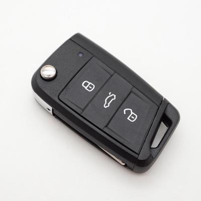 Совместимый корпус для складного пульта Volkswagen T-Roc, Tiguan, Lavida Plus, Skoda HU162T (3-кнопочный)