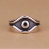 Винтажное кольцо, открывающее глаз, для мужчин и женщин, стильный и персонализированный панк-стиль, подарок ручной работы