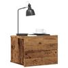 VidaXL Wall-mounted Bedside Table Old Wood 40x32x30 Cm, Floating Bedside Cabinet, Hanging Bedside Cabinet, Unit of 855944