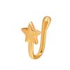 Crown Clip On Fake Piercing For Women Body Jewelry Girl Star Copper Cuff Nose Ring Ear Clip Nose Heart Earring Gift  Unique