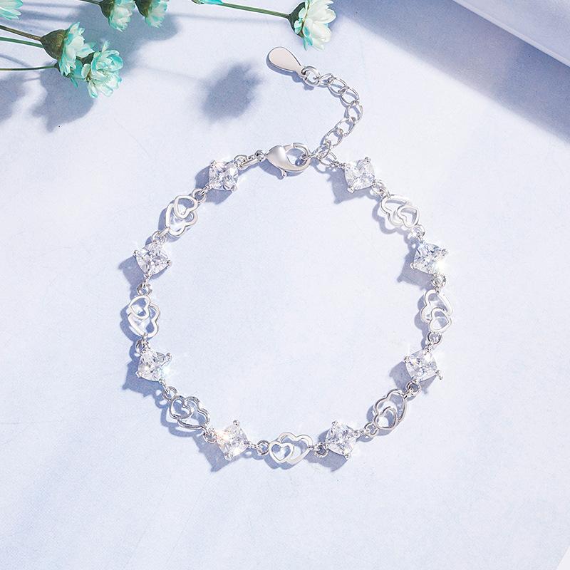 Линдон циркон браслет ювелирные изделия геометрические бусины браслеты-цепочки модный тонкий свадебный подарок для подруги женщин