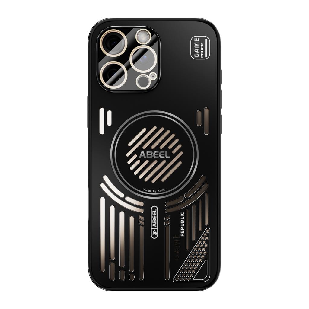 Для iPhone 16 Pro Max Магнитный чехол Алюминиевый сплав+ПК+ТПУ Полый теплоотвод Чехол для телефона