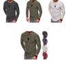 Mens Long Sleeve Oneck Tshirt With Unique Pattern And Comfortable Fit In Multiple Colors
