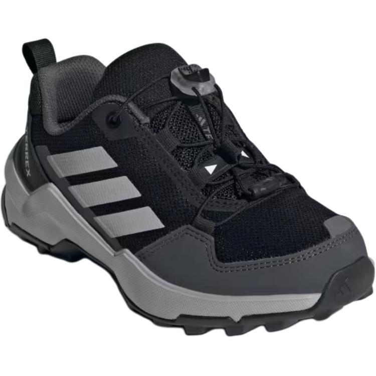 adidas Terrex AX4S K Speed Lace - Черно-серые детские кроссовки Core-Black Grey-Two Grey-Six IH2875