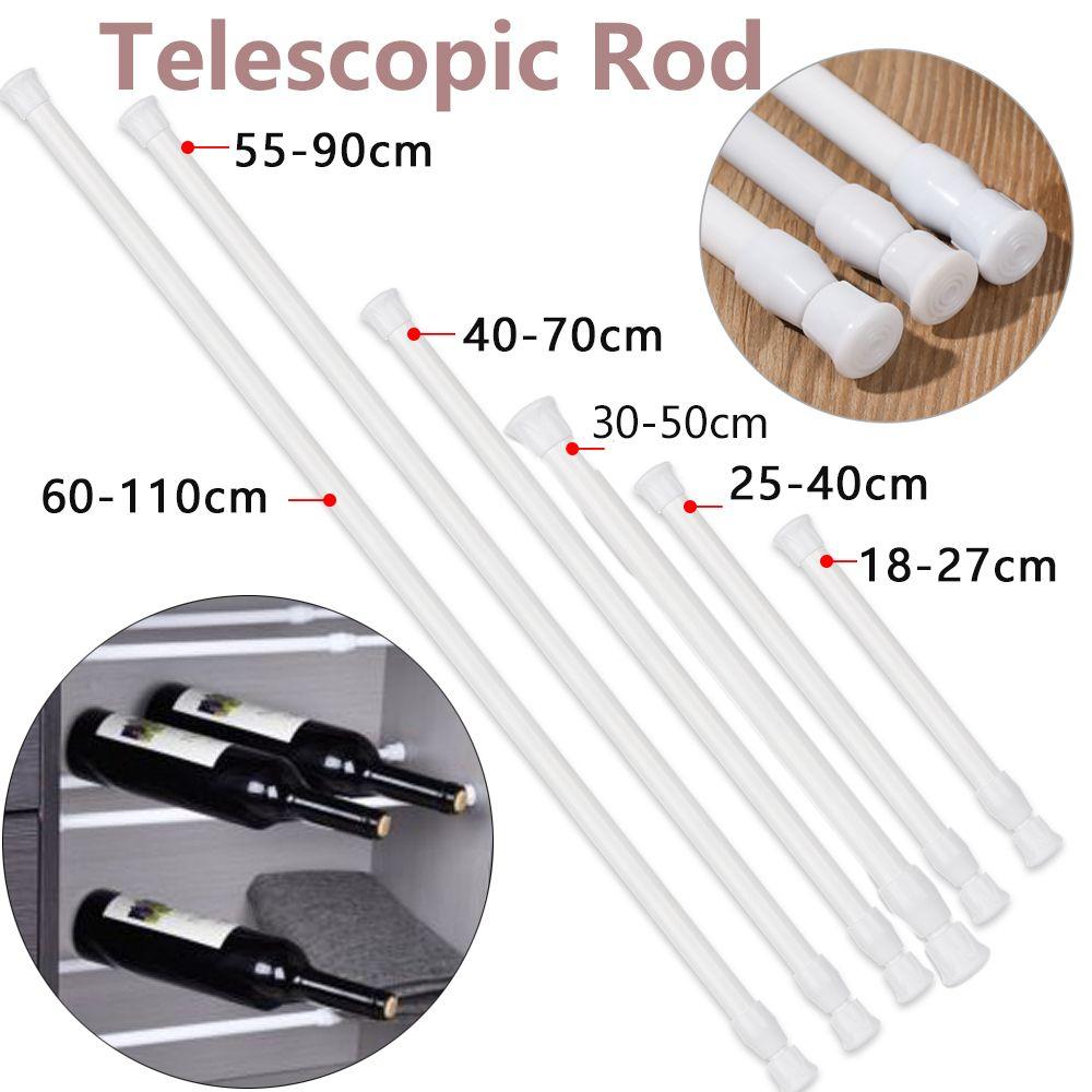 Load Durable Household Curtain Telescopic Pole Extendable Sticks Bathroom Product Hanging Rods