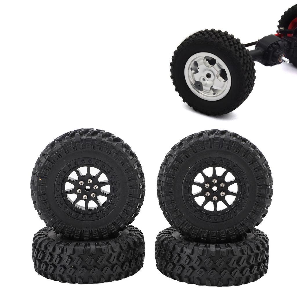 RC Car Tires Rubber Sturdy Remote Control Pickup Truck Wheel Tires Replacement for MN82