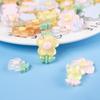 10pcs Children's Flower Hair Accessories Loose Beads Brightening Face Flower Patch Cream Glue Fresh Five-petal Mobile Phone Case Material