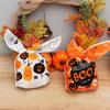 50Pcs Bat Pumpkin Halloween Decoration Cookie Bag Rabbit Ear Halloween Candy Bags Baking Packaging