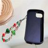 1шт брелок с бусинами акриловые аксессуары милый подарок мужчина анти-потеряшка кулон девушка рождественская цепочка для телефона ювелирные изделия